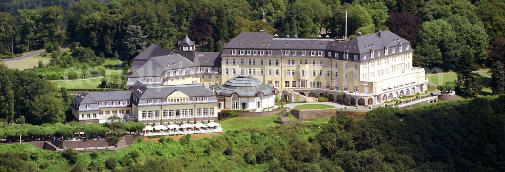 Aerial photograph Königswinter - View of the former government guest house on the Petersberg near Königsberg. Until 1952 it was the seat of the Allied High Commission