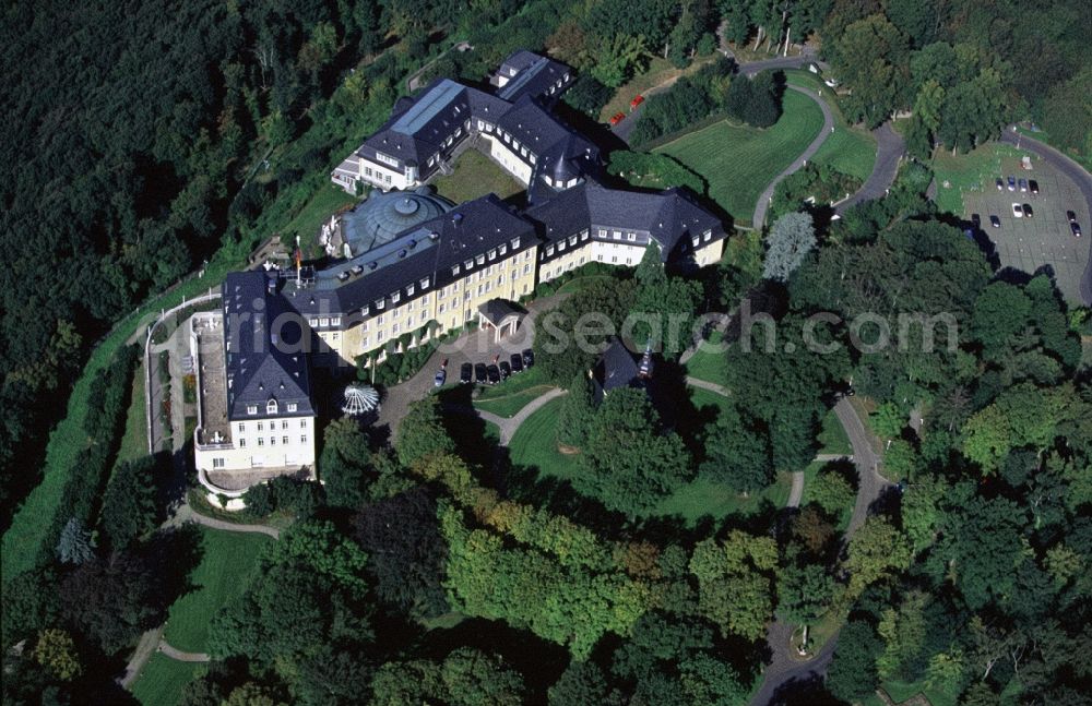 Königswinter from the bird's eye view: View of the former government guest house on the Petersberg near Königsberg. Until 1952 it was the seat of the Allied High Commission