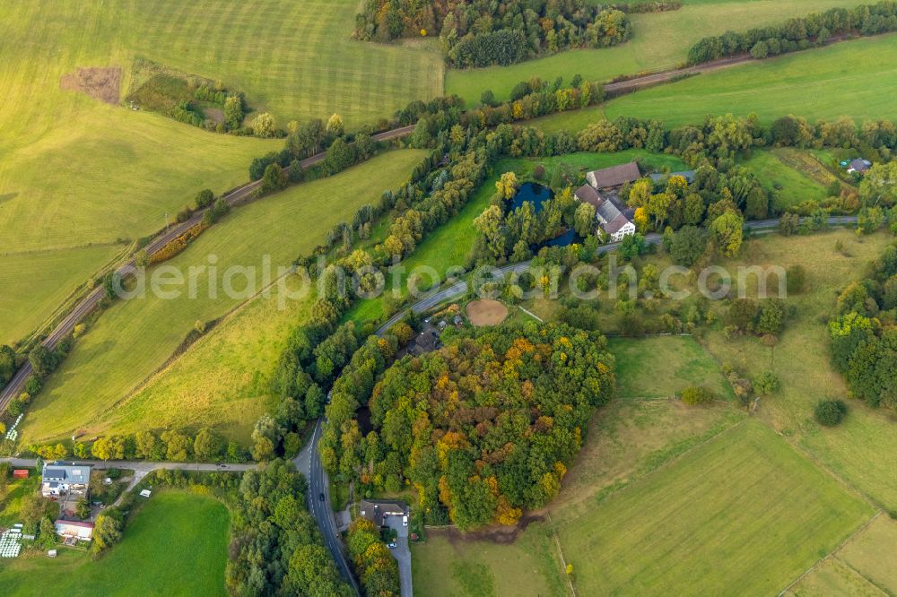 Aerial image Frühlingshausen - Gransauer Muehle on street Gransau in Fruehlingshausen in the state North Rhine-Westphalia, Germany