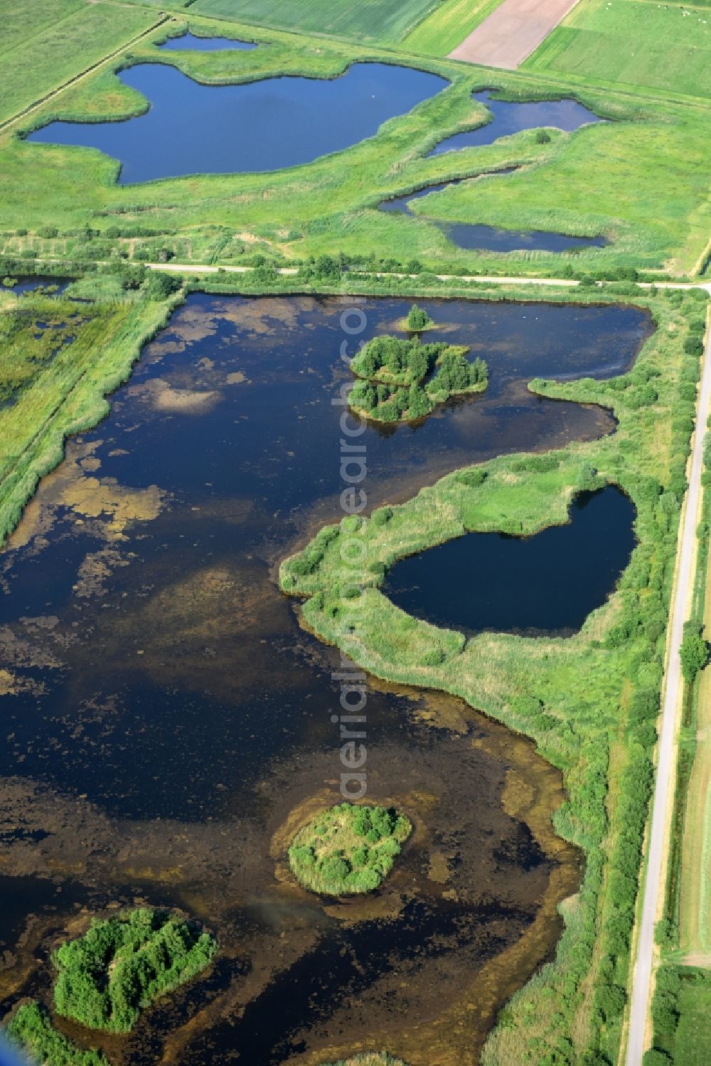 Drage from the bird's eye view: Structures of a field landscape in Drage in the state Lower Saxony