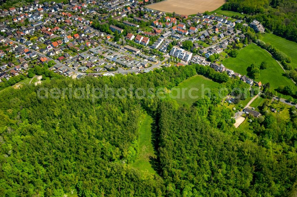 Aerial photograph Hamm - Structures of a field landscape in Hamm in the state North Rhine-Westphalia