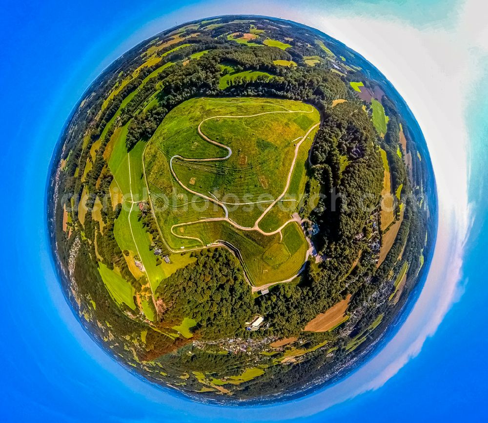 Aerial photograph Hattingen - Structures of a field landscape in Hattingen in the state North Rhine-Westphalia