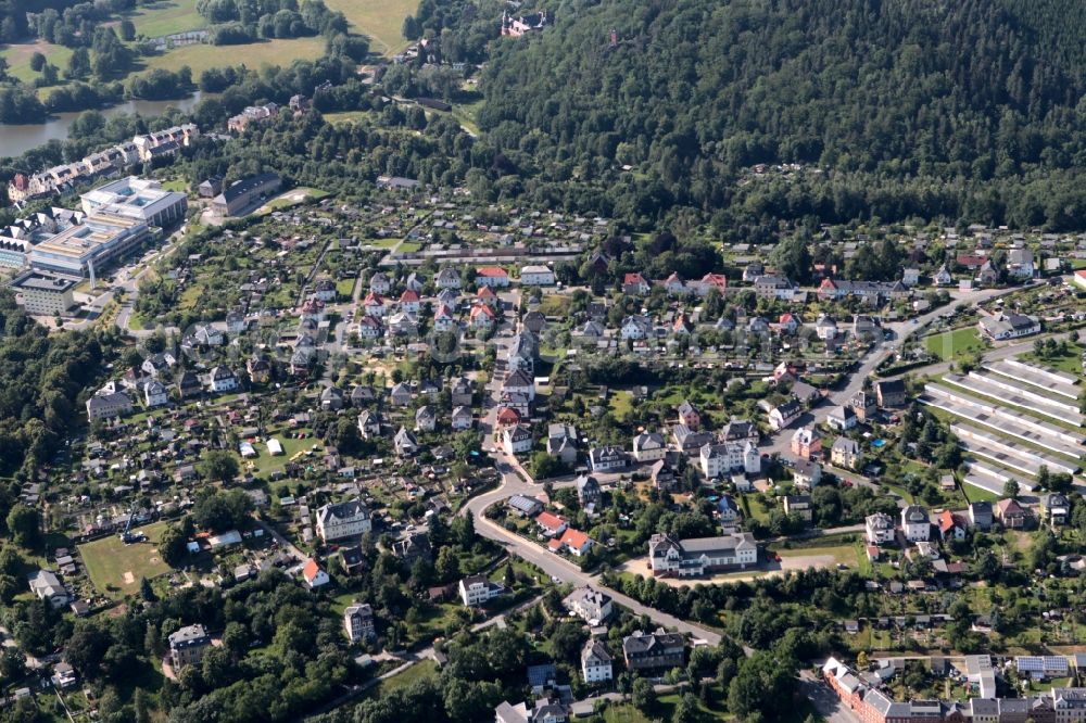 Aerial image Greiz - View of Greiz in Thuringia