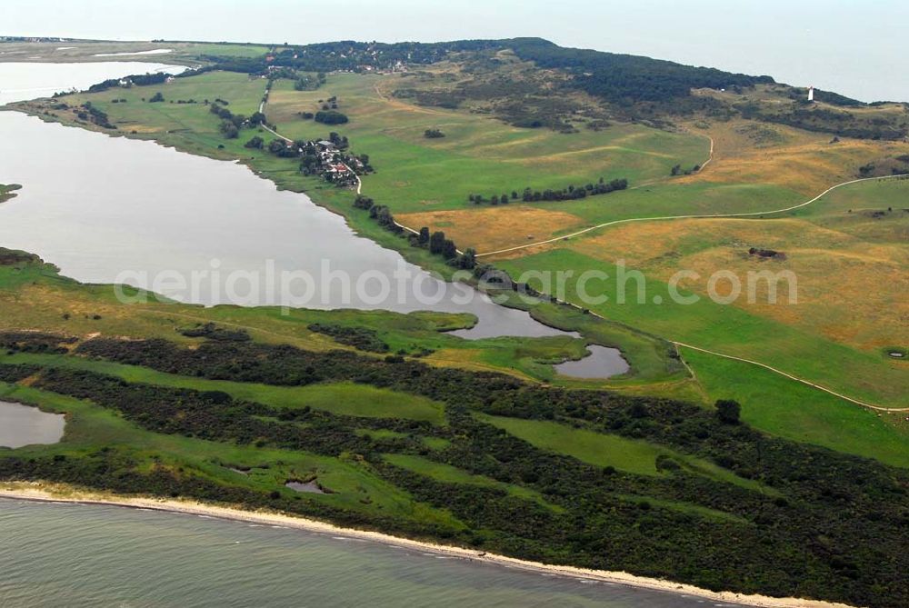 Aerial photograph Hiddensee (Rügen) - Grieben, der nördlichste Ort auf Hiddensee.