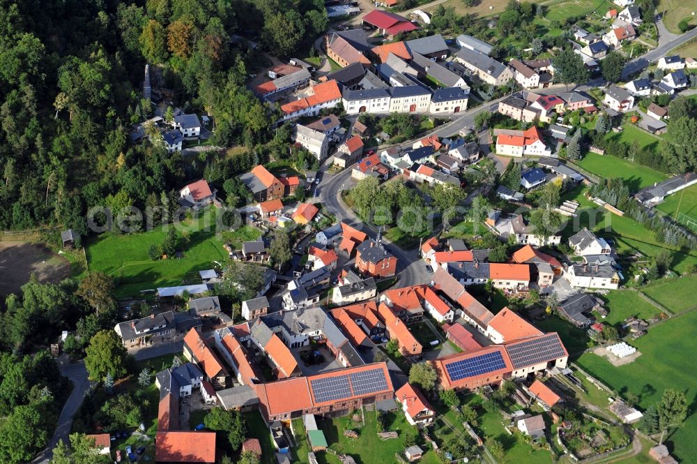 Görkwitz from above - Goerkwitz in the state Thuringia