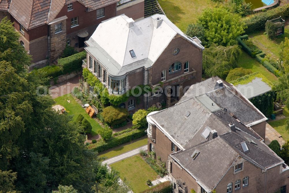 Aerial image Hagen - Century villa with garden in Hagen in North Rhine-Westphalia