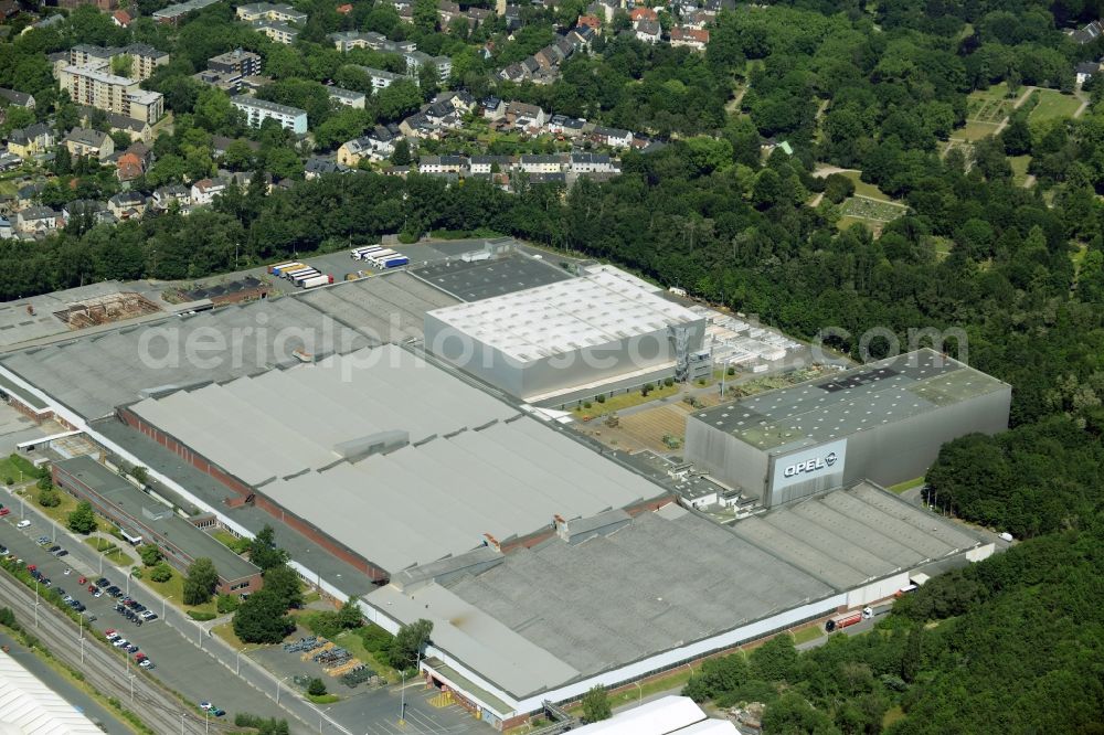 Aerial image Bochum - Wholesale tents in the development area of industrial wasteland Opel plants III in Langendreer in Bochum in North Rhine-Westphalia