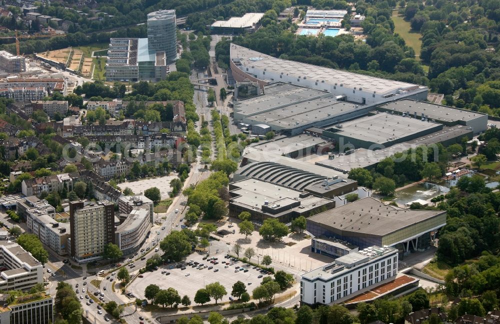 Essen OT Rüttenscheid from the bird's eye view: View of the Gruga complex in the district of Ruettenscheid in Essen in the state of North Rhine-Westphalia