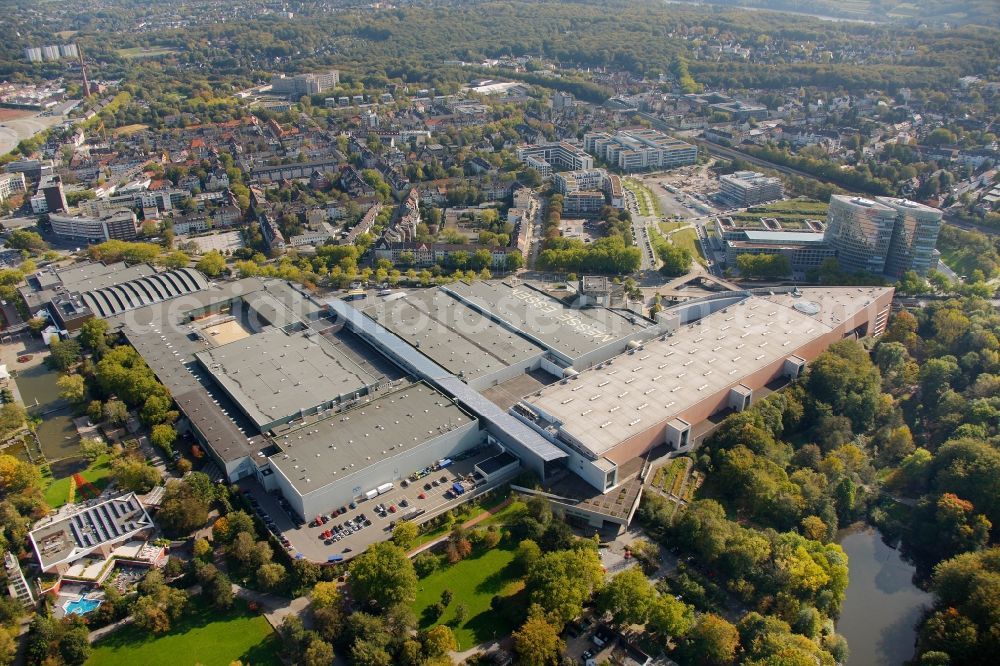 Essen OT Rüttenscheid from above - View of the Gruga complex in the district of Ruettenscheid in Essen in the state of North Rhine-Westphalia