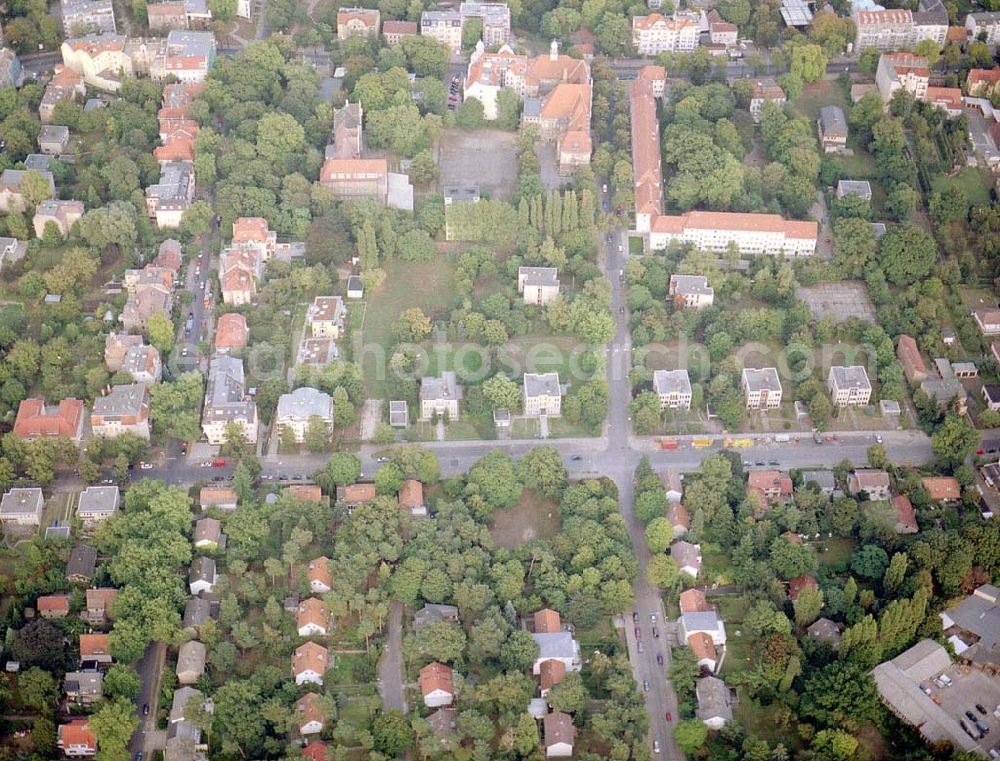 Aerial image Berlin - Pankow - Grundstück Waldstraße 10-12 / Kuckhoffstraße 23 der EDR GmbH in Berlin - Pankow.