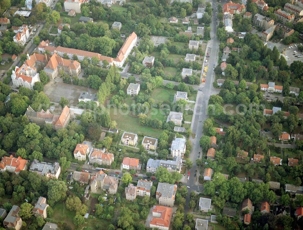 Berlin - Pankow from above - Grundstück Waldstraße 10-12 / Kuckhoffstraße 23 der EDR GmbH in Berlin - Pankow.