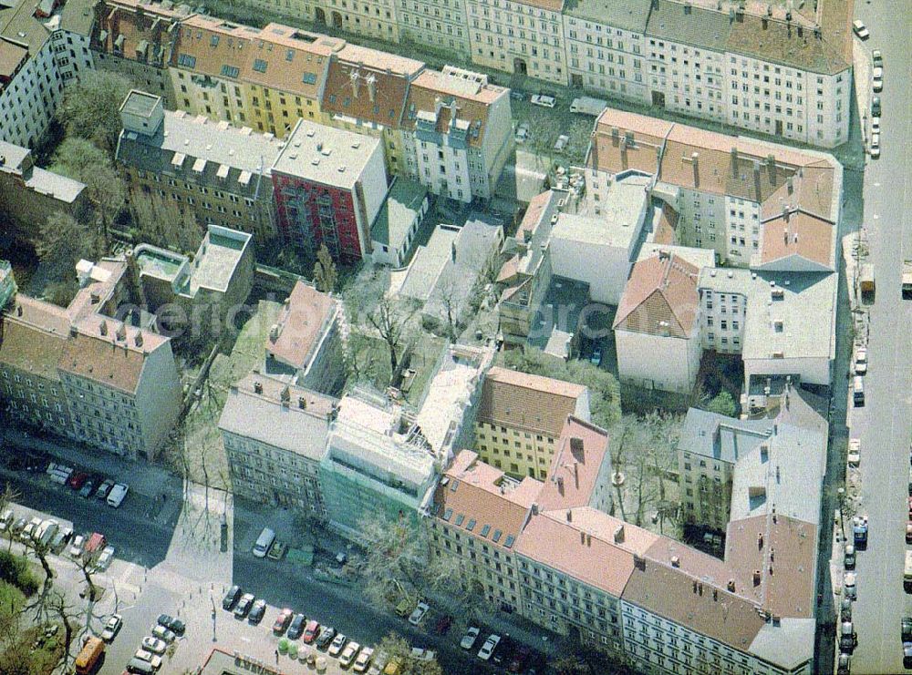 Berlin - Prenzlauer - Berg from above - Grundstücksbereich der Lottumstraße 12 in Berlin - Prenzlauer - Berg.