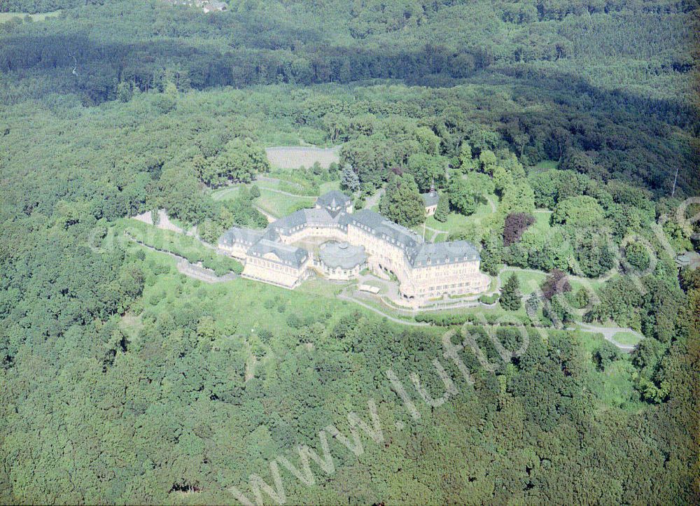 Bonn from above - Gästehaus der Bundesregierung auf dem Petersberg bei Bonn.