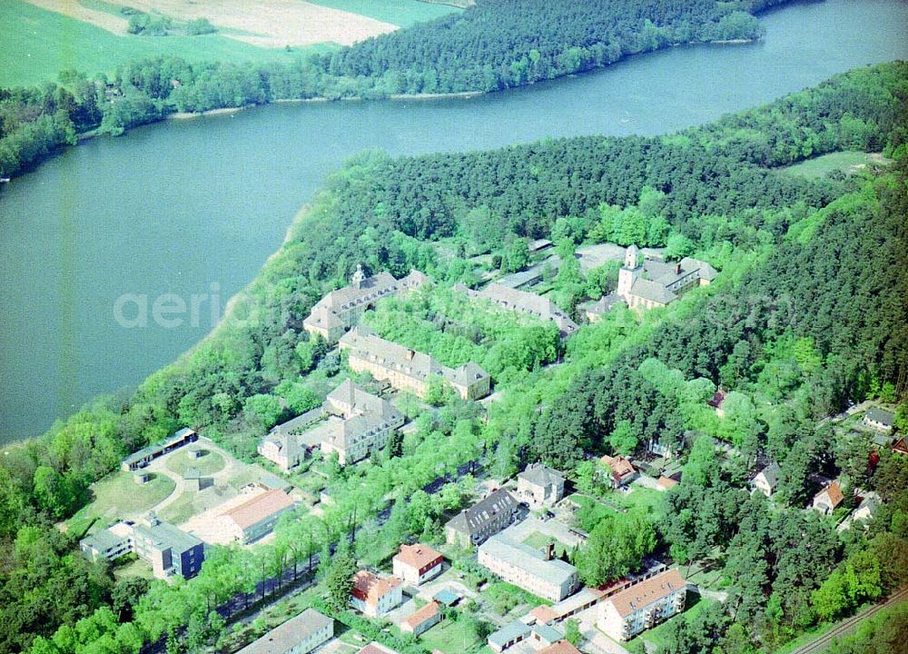 Templin / BRA from above - Gästehaus am See in Templin / Brandenburg.