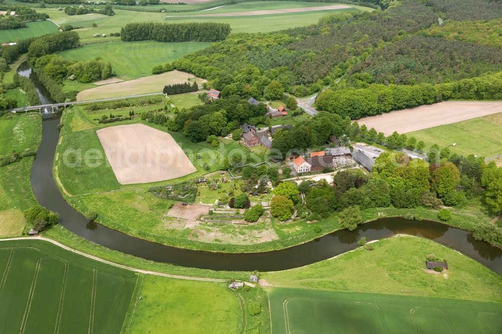 Aerial photograph Olfen - View of the Gut Eversum in Olfen in the state of North Rhine-Westphalia