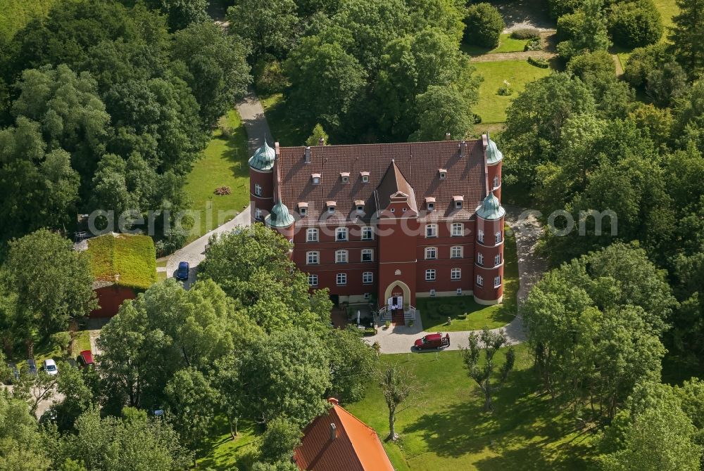 Essen from the bird's eye view: View Spyker Castle on the island of Rügen in Mecklenburg-Vorpommern