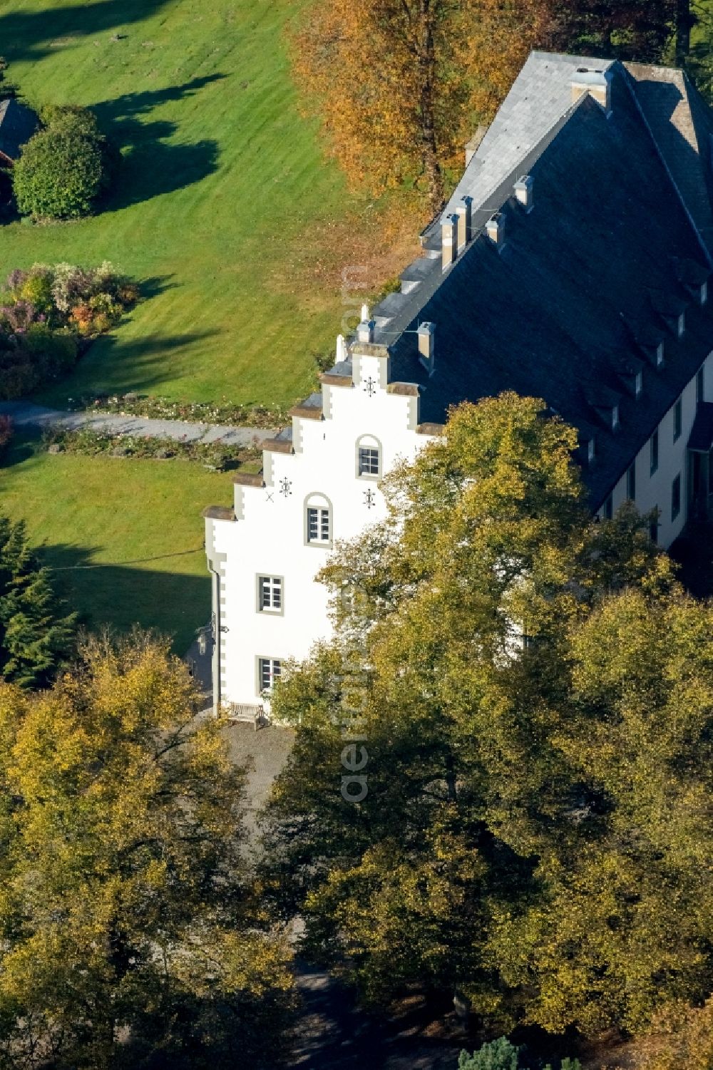 Meschede from the bird's eye view: Building Gut Stockhausen in Meschede in the state North Rhine-Westphalia