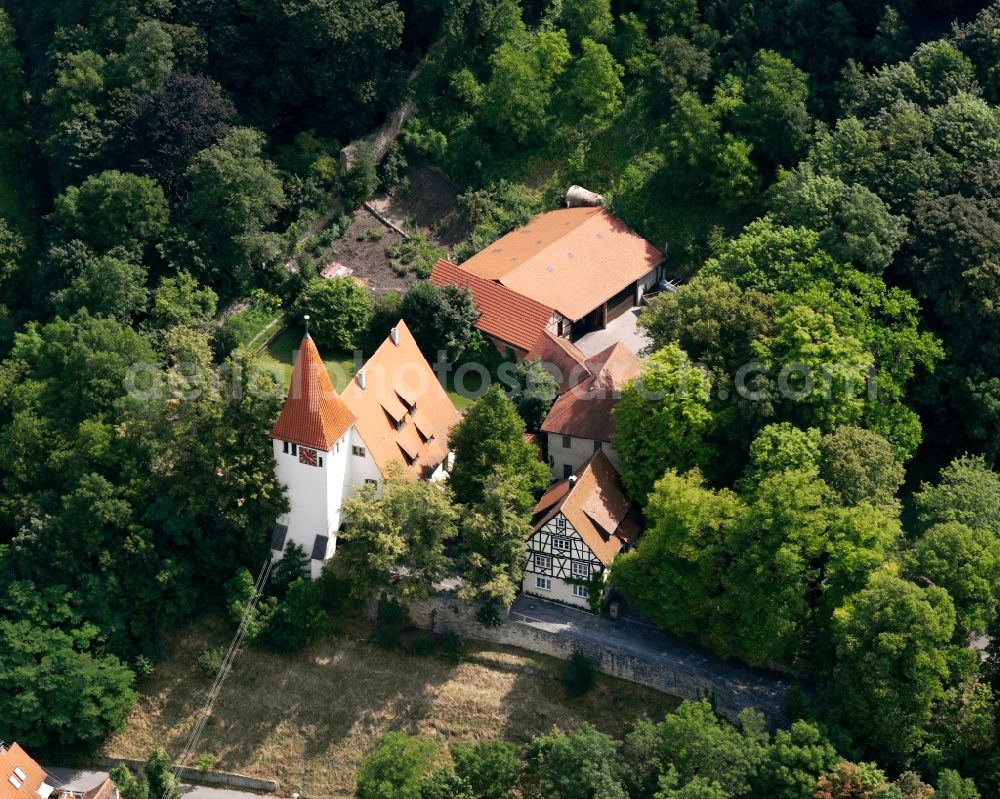 Beilstein from the bird's eye view: Building and manor house of the farmhouse in Beilstein in the state Baden-Wuerttemberg, Germany