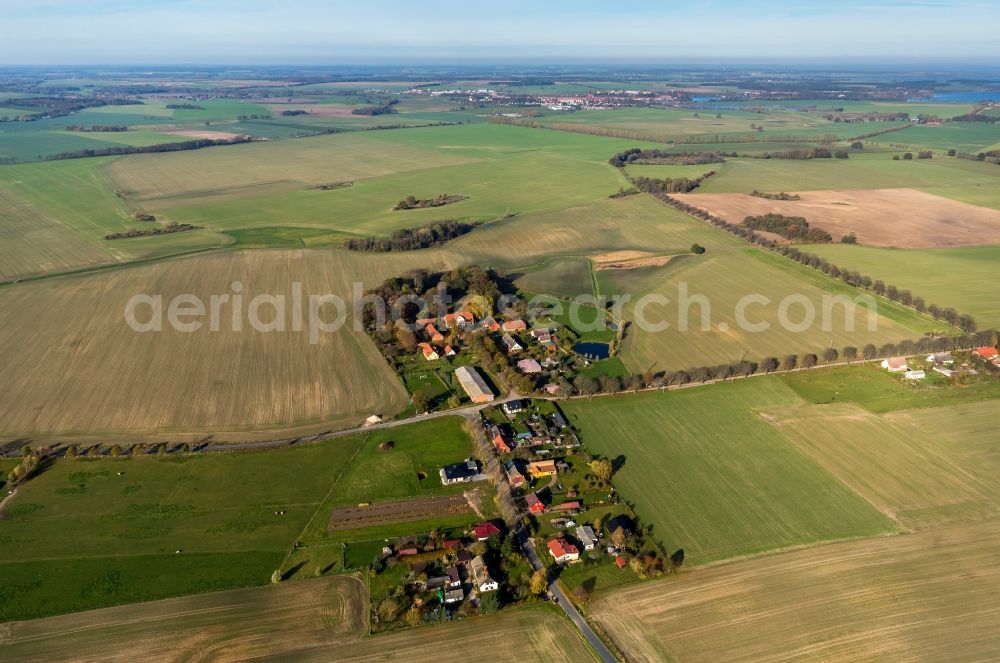 Vipperow OT Solzow from above - View of the farm house Solzow in Vipperow in the state Mecklenburg-West Pomerania