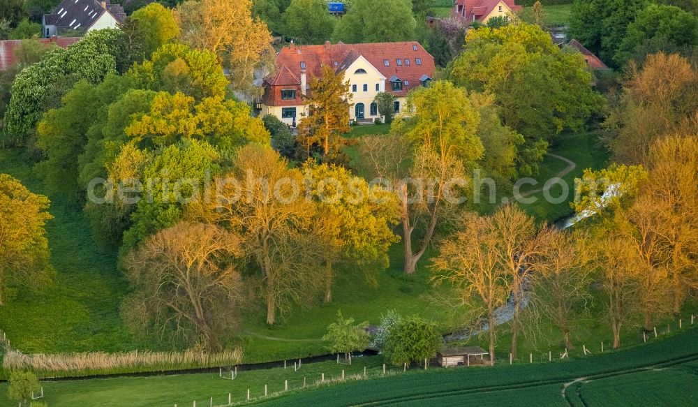 Aerial photograph Vipperow OT Solzow - View of the farm house Solzow in Vipperow in the state Mecklenburg-West Pomerania