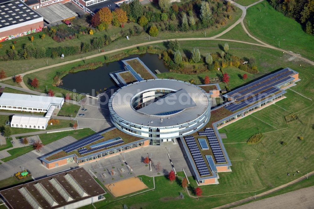 Steinhagen from above - View onto the gymnasium of Steinhagen in the state North Rhine-Westphalia