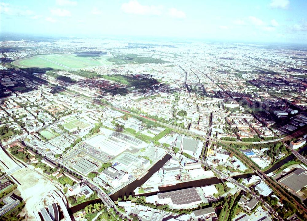 Aerial photograph Berlin - Neukölln - Hafen der BEHALA in Berlin - Neukölln.