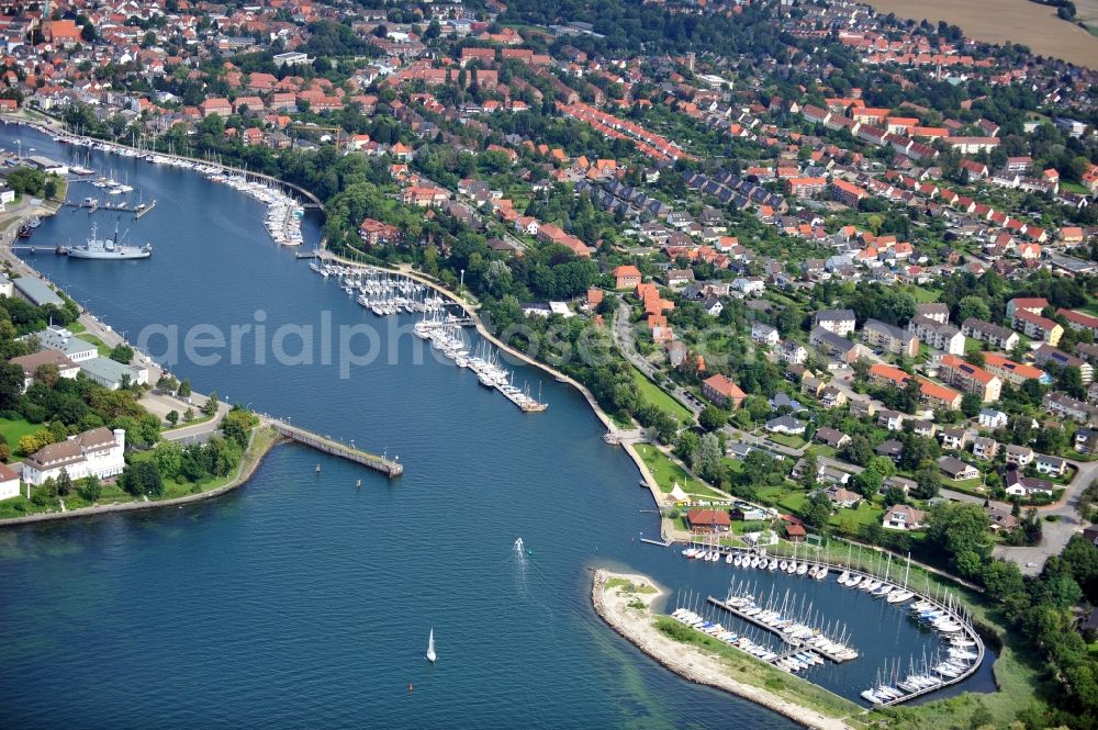 Neustadt in Holstein from above - View of port in Neustadt in Holstein in the state Schleswig-Holstein