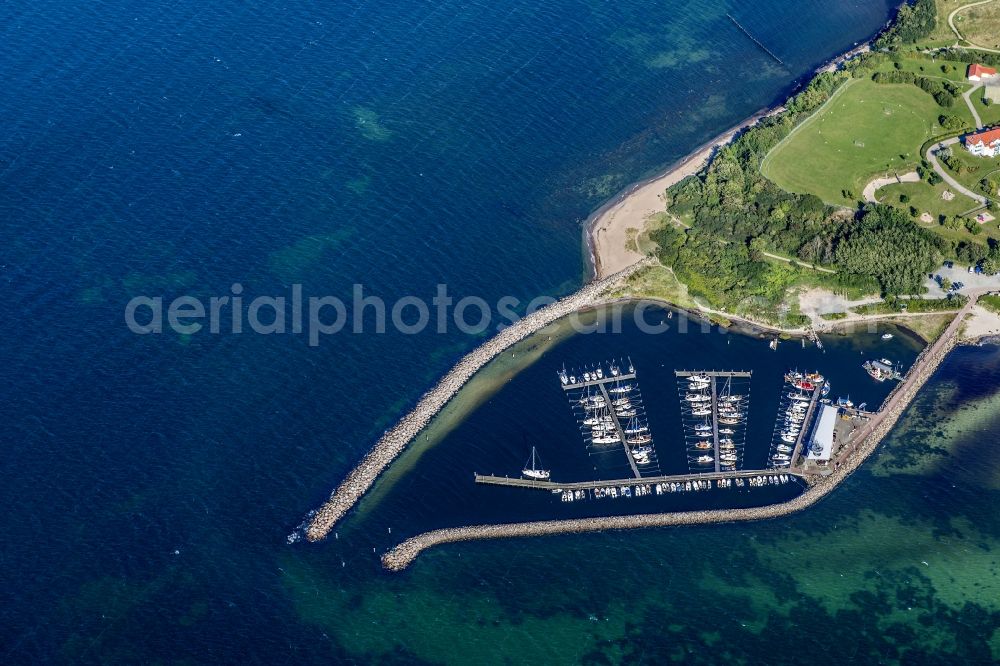 Glowe from above - Port baltic sea Ruegen in Glowe in the state Mecklenburg - Western Pomerania