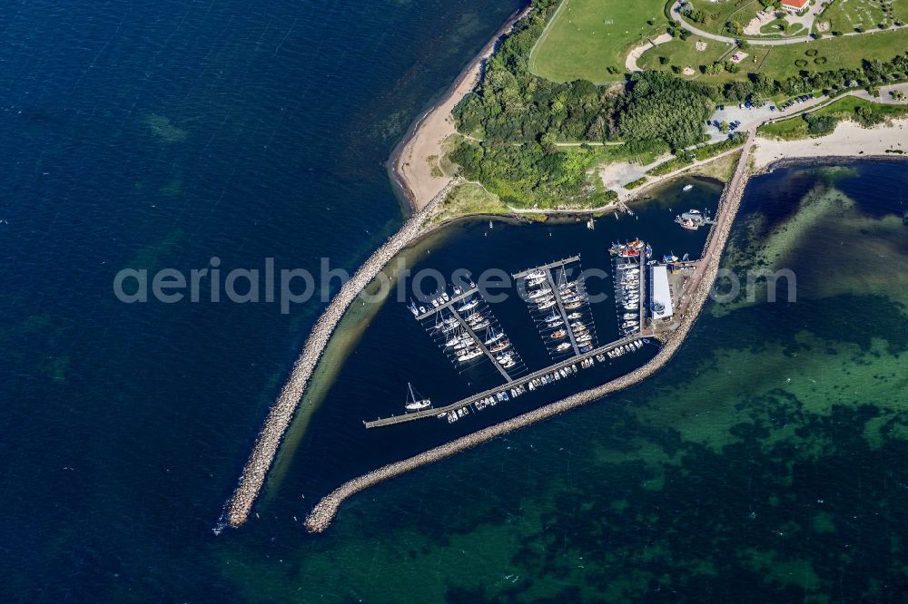 Glowe from the bird's eye view: Port baltic sea Ruegen in Glowe in the state Mecklenburg - Western Pomerania