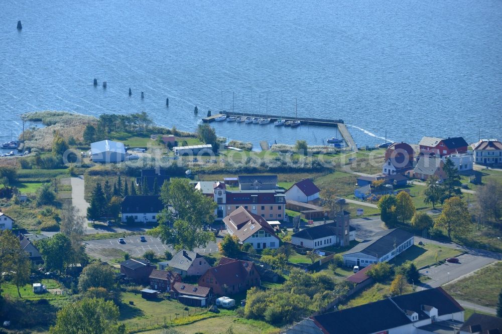 Aerial photograph Peenemünde - Overlooking the grounds of the former NVA navy base at Peenemünde on the Baltic island of Usedom in Mecklenburg-Vorpommern