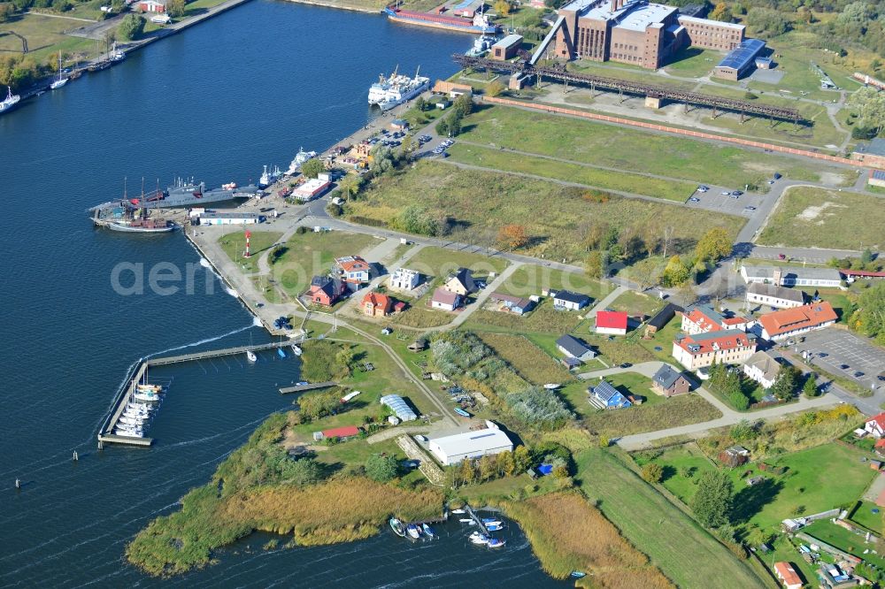 Aerial photograph Peenemünde - Overlooking the grounds of the former NVA navy base at Peenemünde on the Baltic island of Usedom in Mecklenburg-Vorpommern