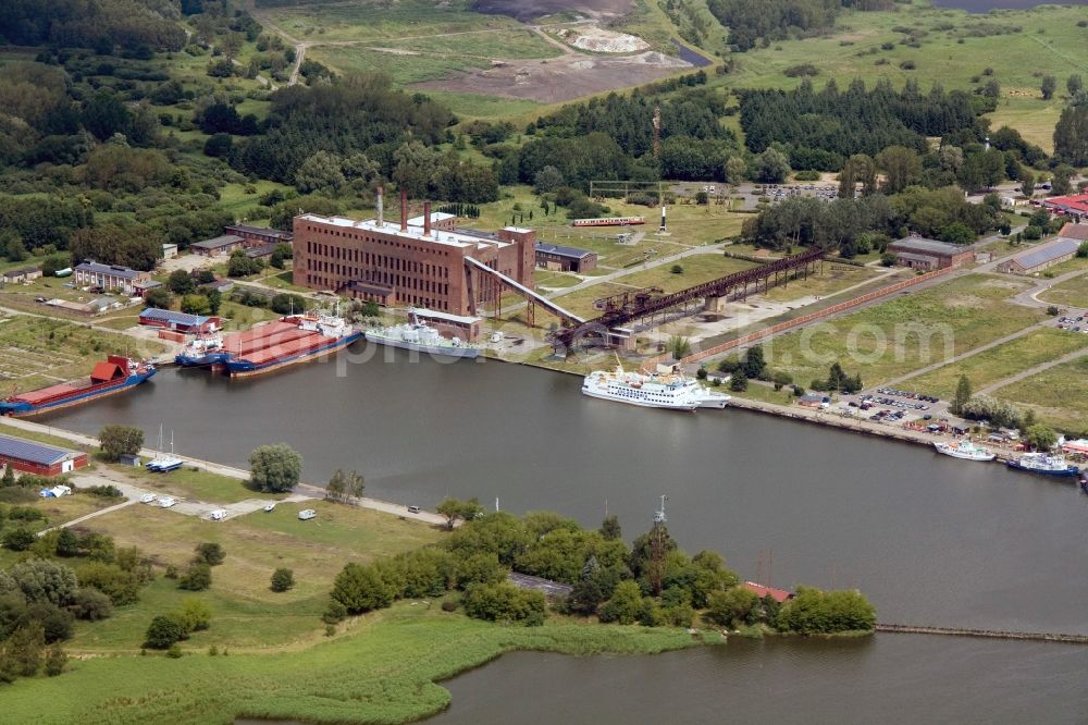 Aerial photograph Peenemünde - View the grounds of the former NVA navy base at Peenemünde on the Baltic island of Usedom in Mecklenburg-Vorpommern