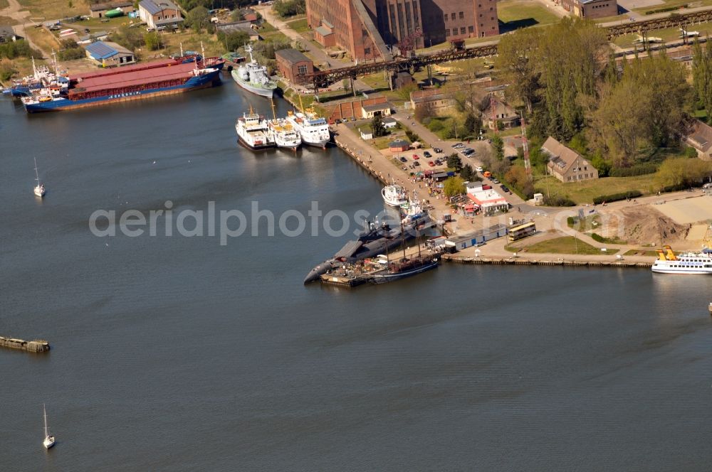 Aerial image Peenemünde - View of the port of Peenemuende on the island Usedom in the state Mecklenburg-West Pomerania