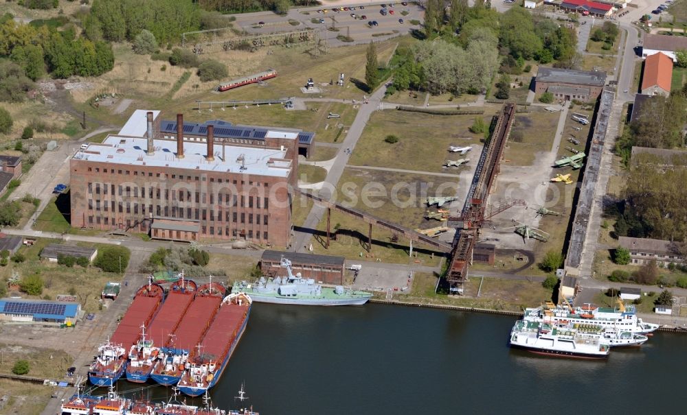 Aerial photograph Peenemünde - View of the port of Peenemuende on the island Usedom in the state Mecklenburg-West Pomerania