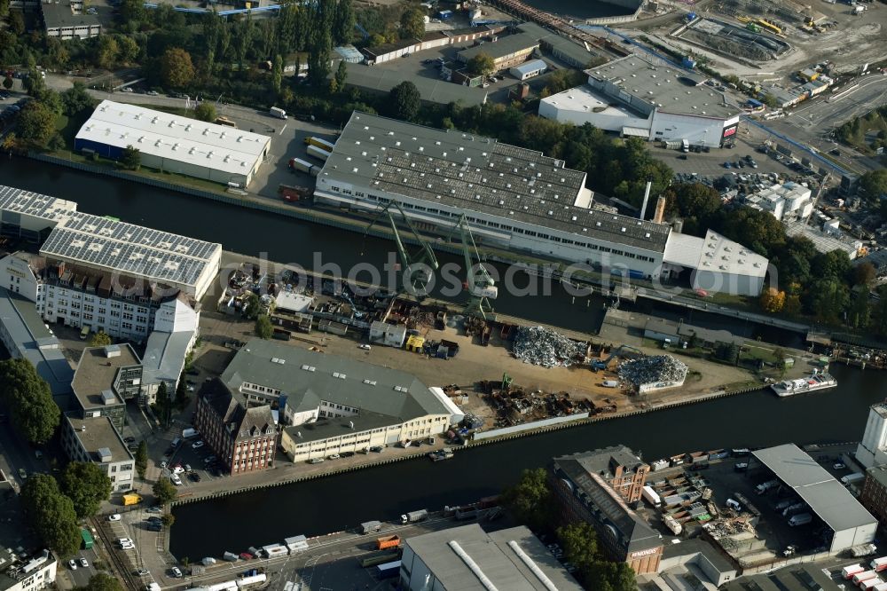 Aerial photograph Berlin - Harbour Neukoelln in Berlin