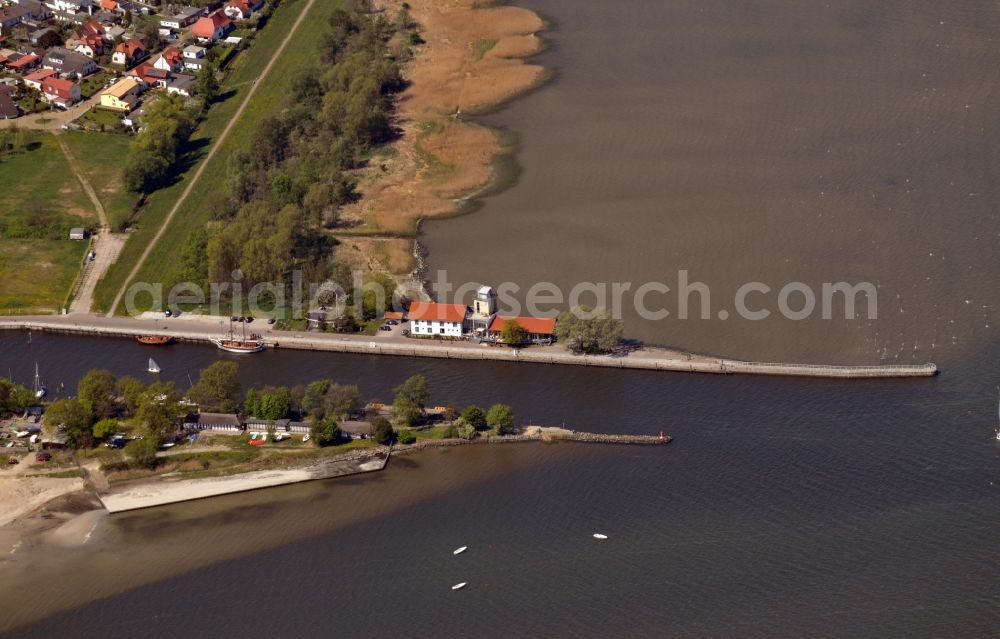 Aerial image Greifswald OT Wieck - View of the port of Wieck in the state Mecklenburg-Pomerania