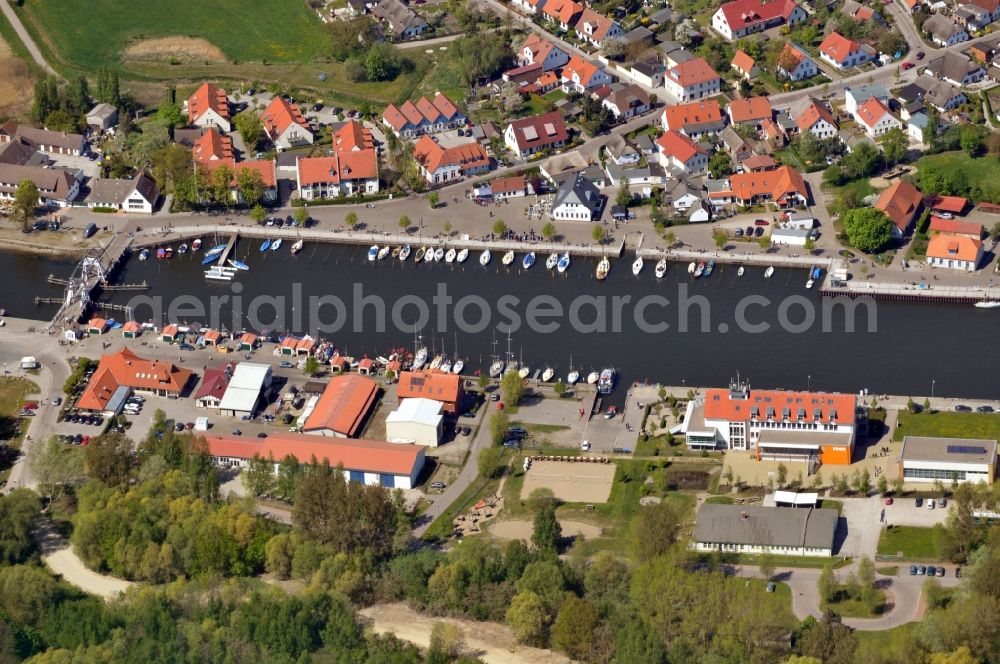 Aerial photograph Greifswald OT Wieck - View of the port of Wieck in the state Mecklenburg-Pomerania