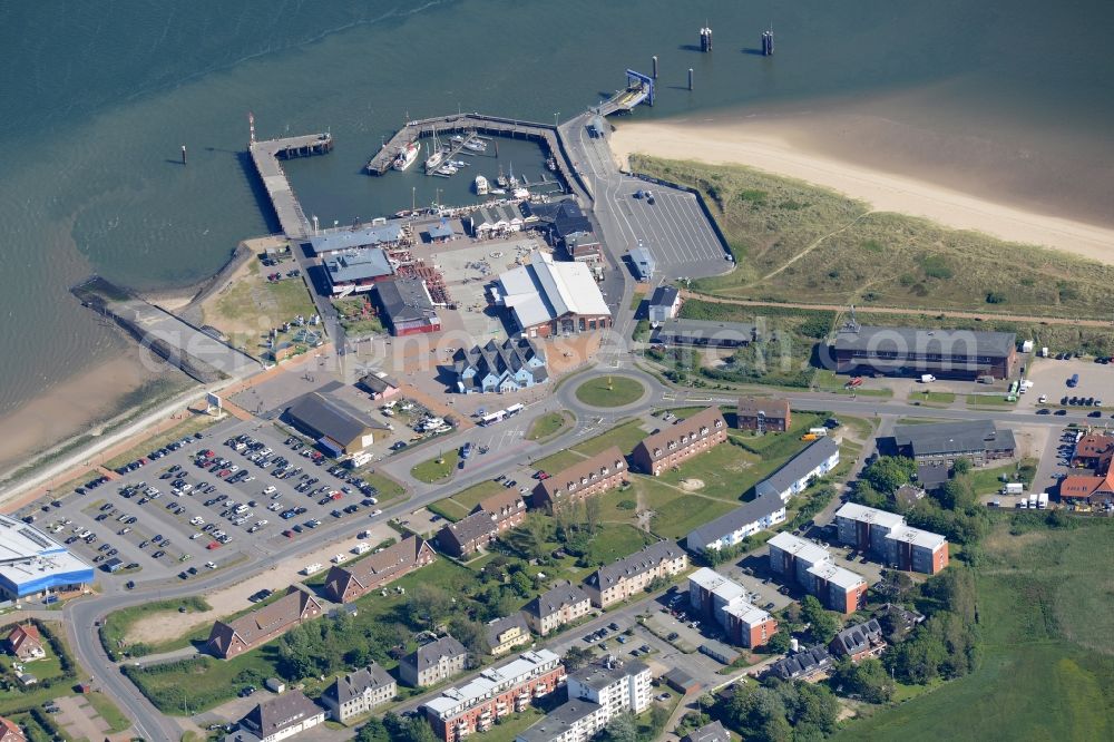 Aerial photograph List - Port facilities on the seashore of the North Sea in List in the state Schleswig-Holstein