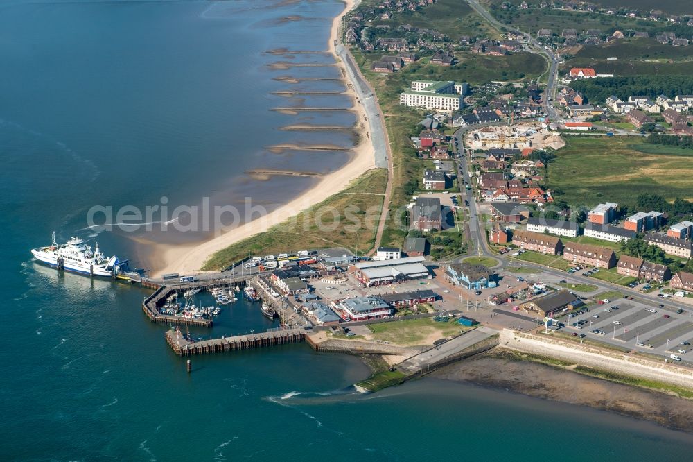 List from above - Port facilities on the seashore of the North Sea in List in the state Schleswig-Holstein