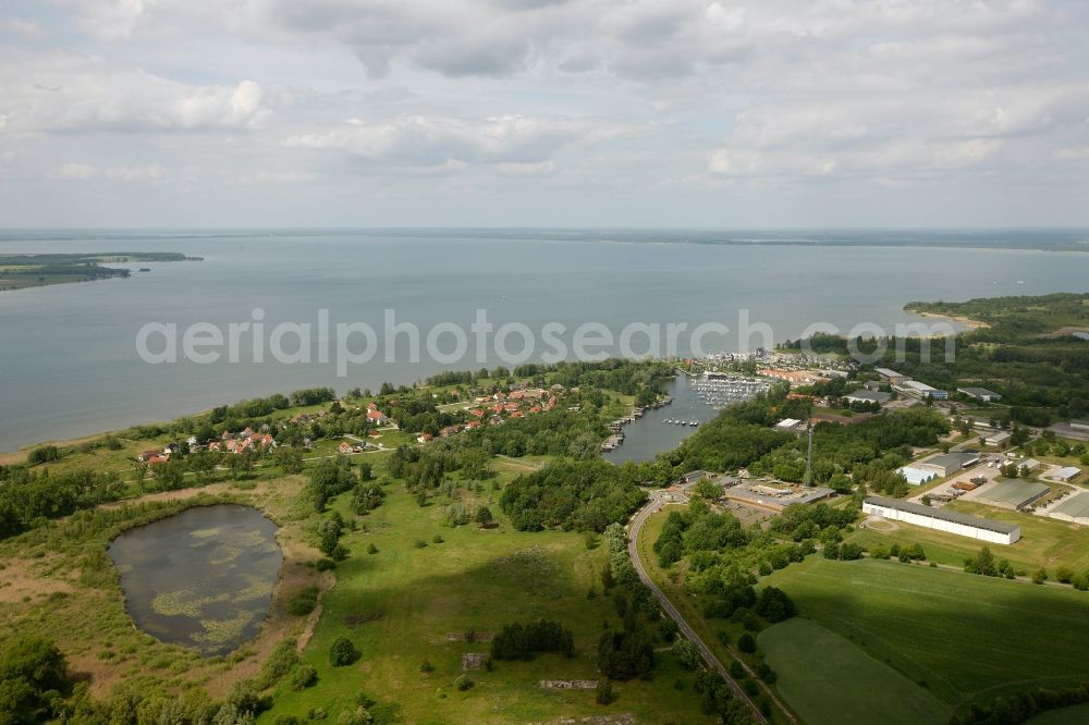 Rechlin from the bird's eye view: View of the resort Hafendorf Mueritz in Rechlin in the state Mecklenburg-West Pomerania