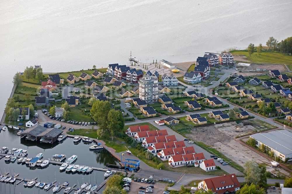 Aerial image Rechlin - View of the resort Hafendorf Mueritz in Rechlin in the state Mecklenburg-West Pomerania