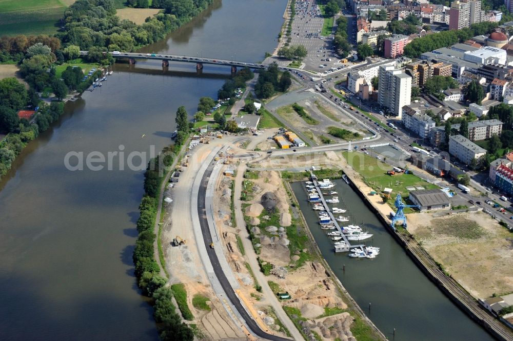 Aerial photograph Offenbach - View of harbour island in Offenbach am Main in the state Hesse