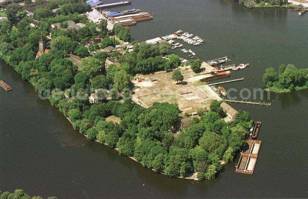 Aerial image Berlin - Friedrichshain - Halbinsel Alt-Stralau.