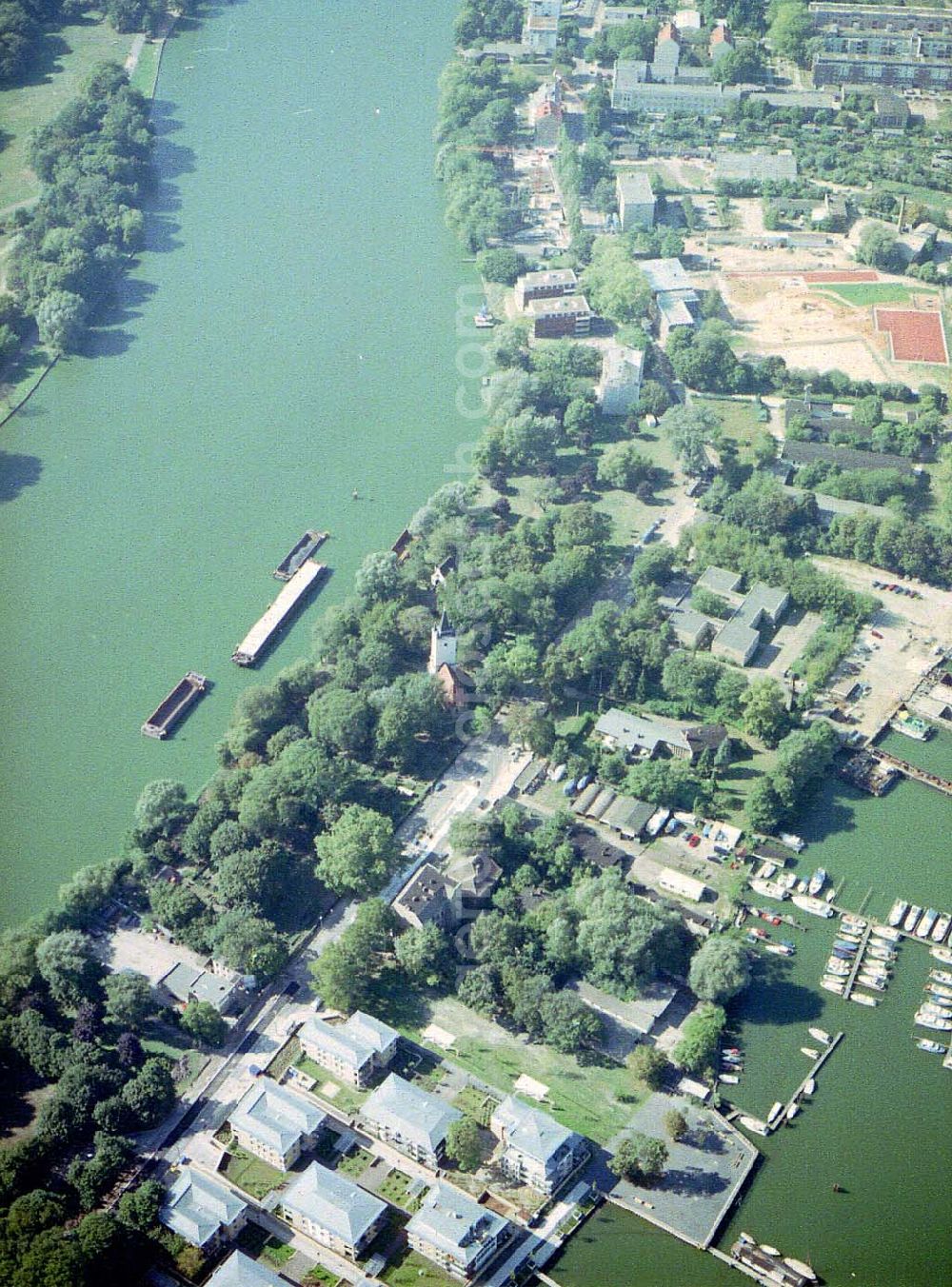 Aerial image Berlin - Friedrichshain - Halbinsel Alt-Stralau in Berlin - Friedrichshain.