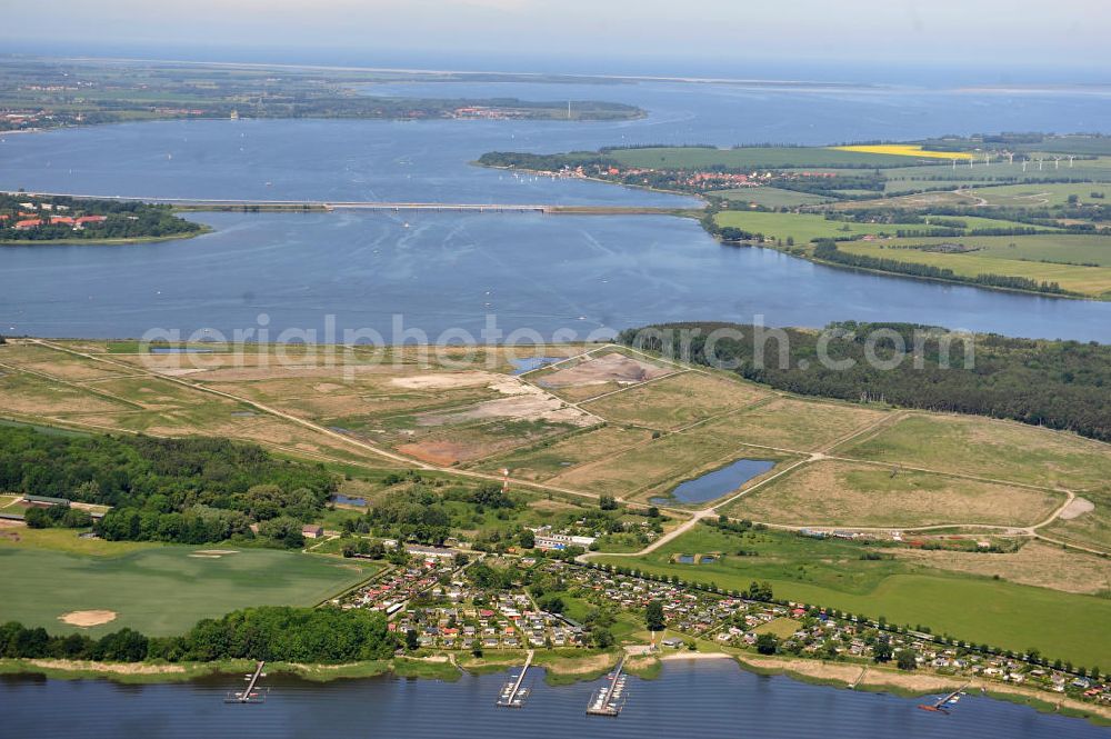 Drigge from above - Die Halbinsel Drigge befindet sich zwischen der Niederung der Melow und der Küste zum Strelasund in Mecklenburg-Vorpommern. The paninsula Drigge in Mecklenburg-Western Pomerania.