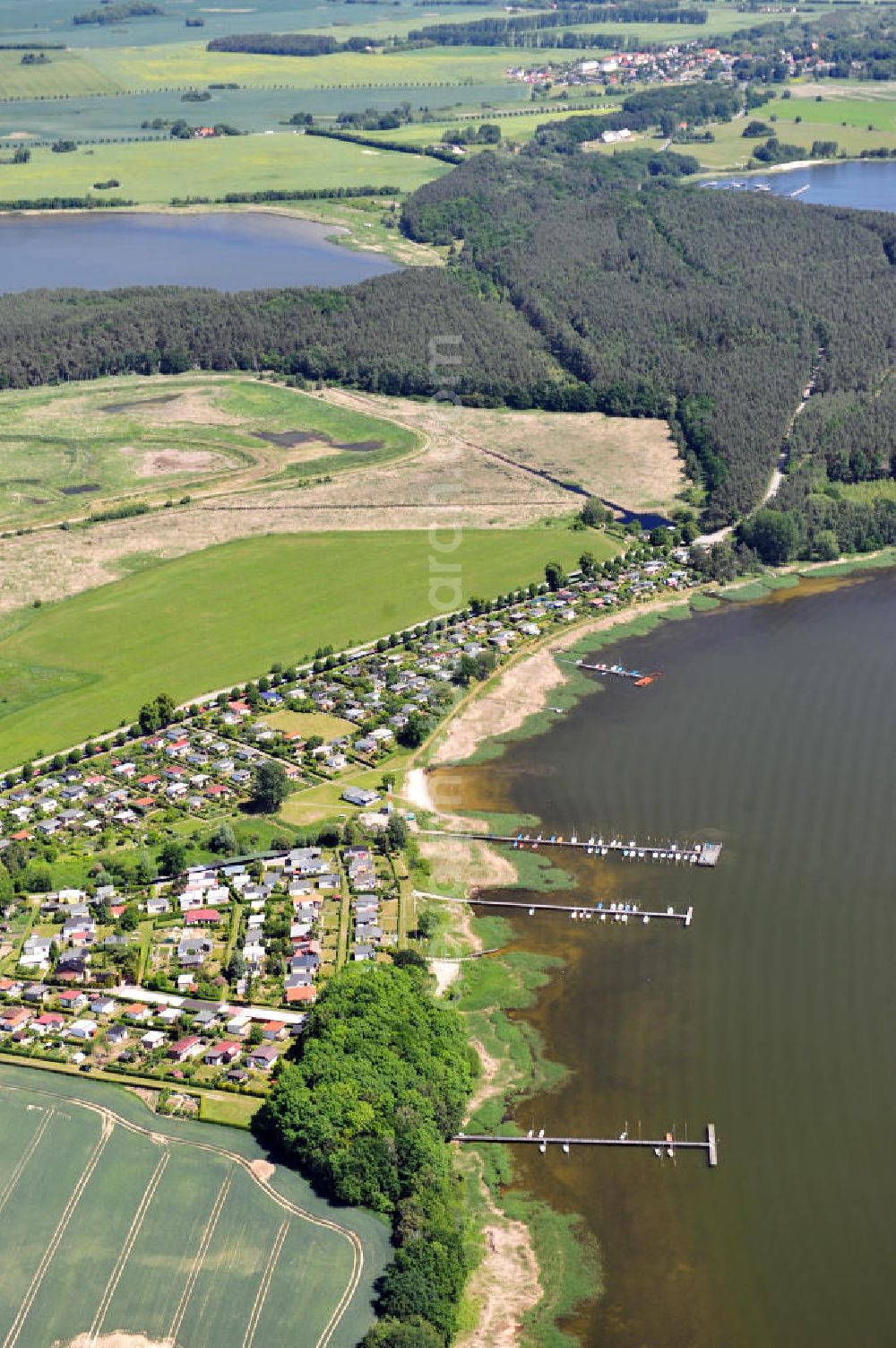 Aerial photograph Drigge - Die Halbinsel Drigge befindet sich zwischen der Niederung der Melow und der Küste zum Strelasund in Mecklenburg-Vorpommern. The paninsula Drigge in Mecklenburg-Western Pomerania.