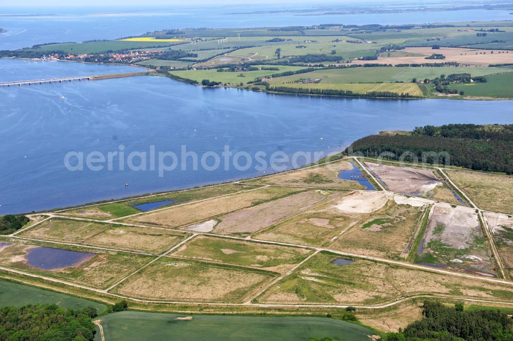 Drigge from above - Die Halbinsel Drigge befindet sich zwischen der Niederung der Melow und der Küste zum Strelasund in Mecklenburg-Vorpommern. The paninsula Drigge in Mecklenburg-Western Pomerania.