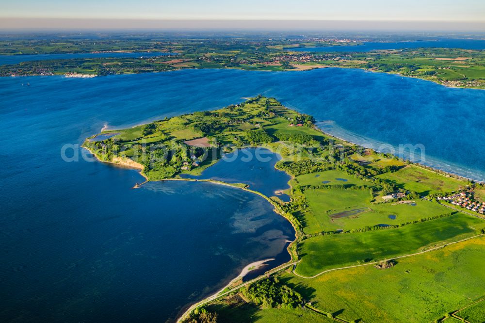 Aerial photograph Glücksburg - Peninsula Holnis in the Flensburg Fjord in Gluecksburg in the state Schleswig-Holstein, Germany