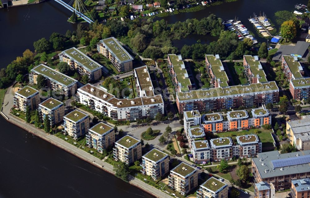 Berlin OT Köpenick from above - View of the peninsula Krusenick in the district of Koepnick in Berlin