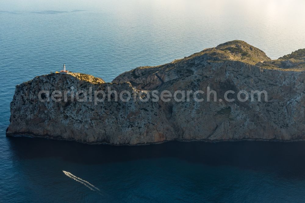 Pollenca from above - Peninsula Formentor with Cape in Pollenca in Balearische Insel Mallorca, Spain